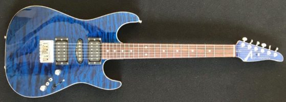 Drew Bentley's favorite axe, Deep Ocean Blue Anderson Drop Top